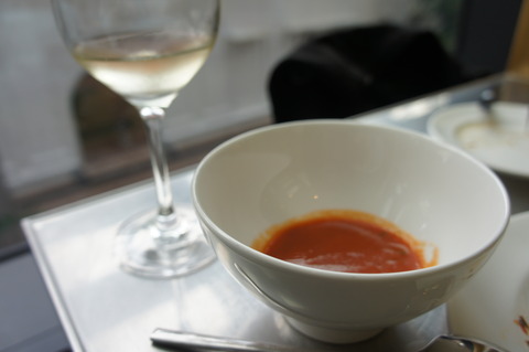 JWマリオットトマトスープと白ワインのブランコット